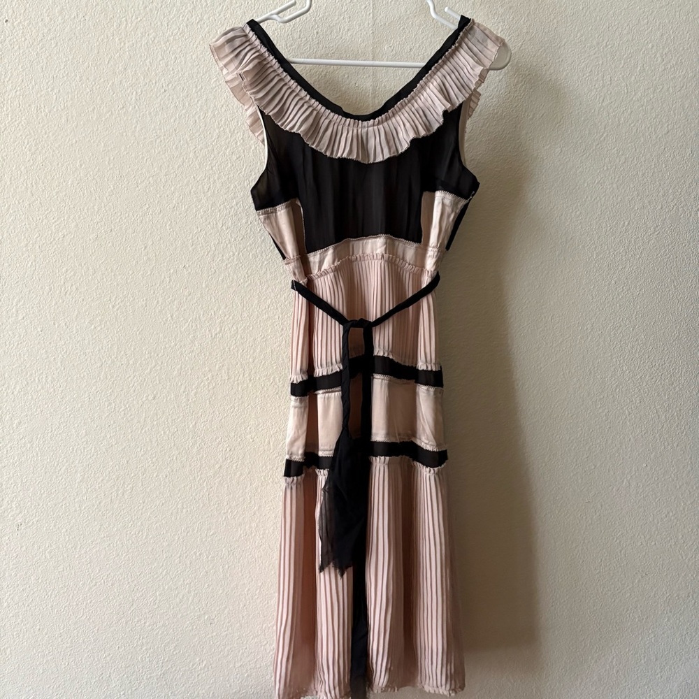 Chloe Silk Ruffled Midi Dress